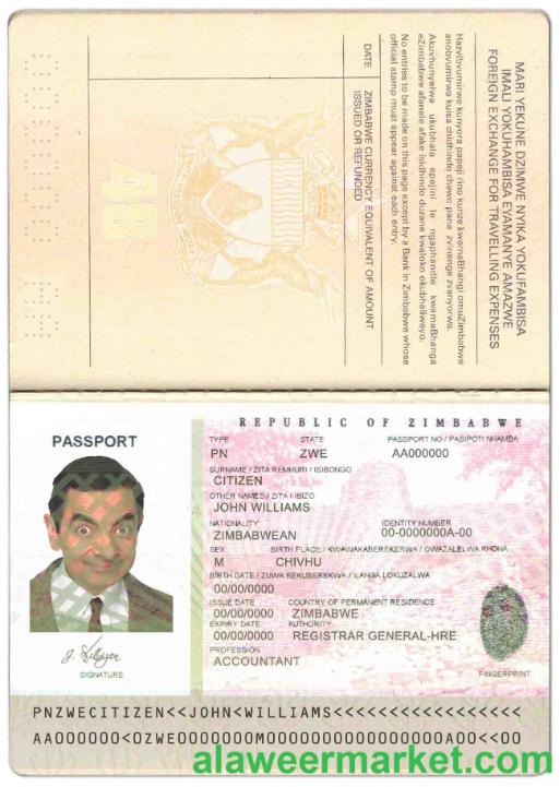 Zimbabwe passport